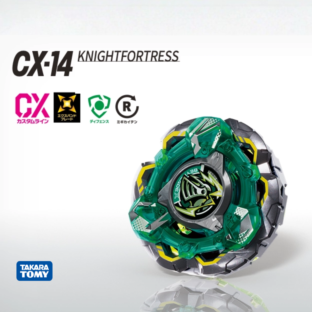CX-14 Knight Fortress GV8-70UN Takara Tomy Beyblade X – BeyClub Shop