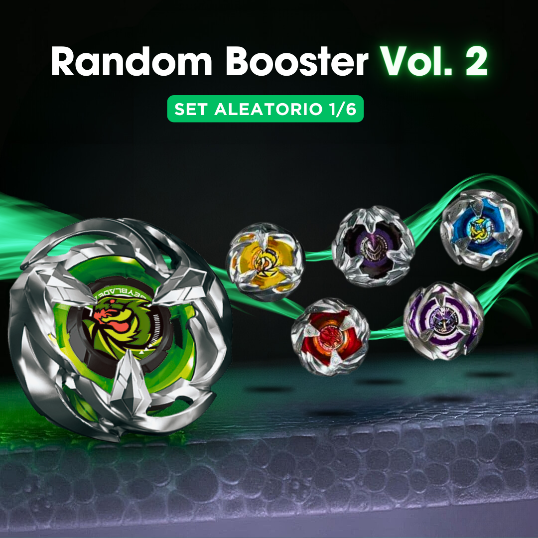 Random Booster Vol. 2 de BeyBlade X [Aleatorio 1/6) (Posibilidad de conseguir a Wyvern Gale)  [BeyBlade Takara Tomy] (Pre-Venta Diciembre)