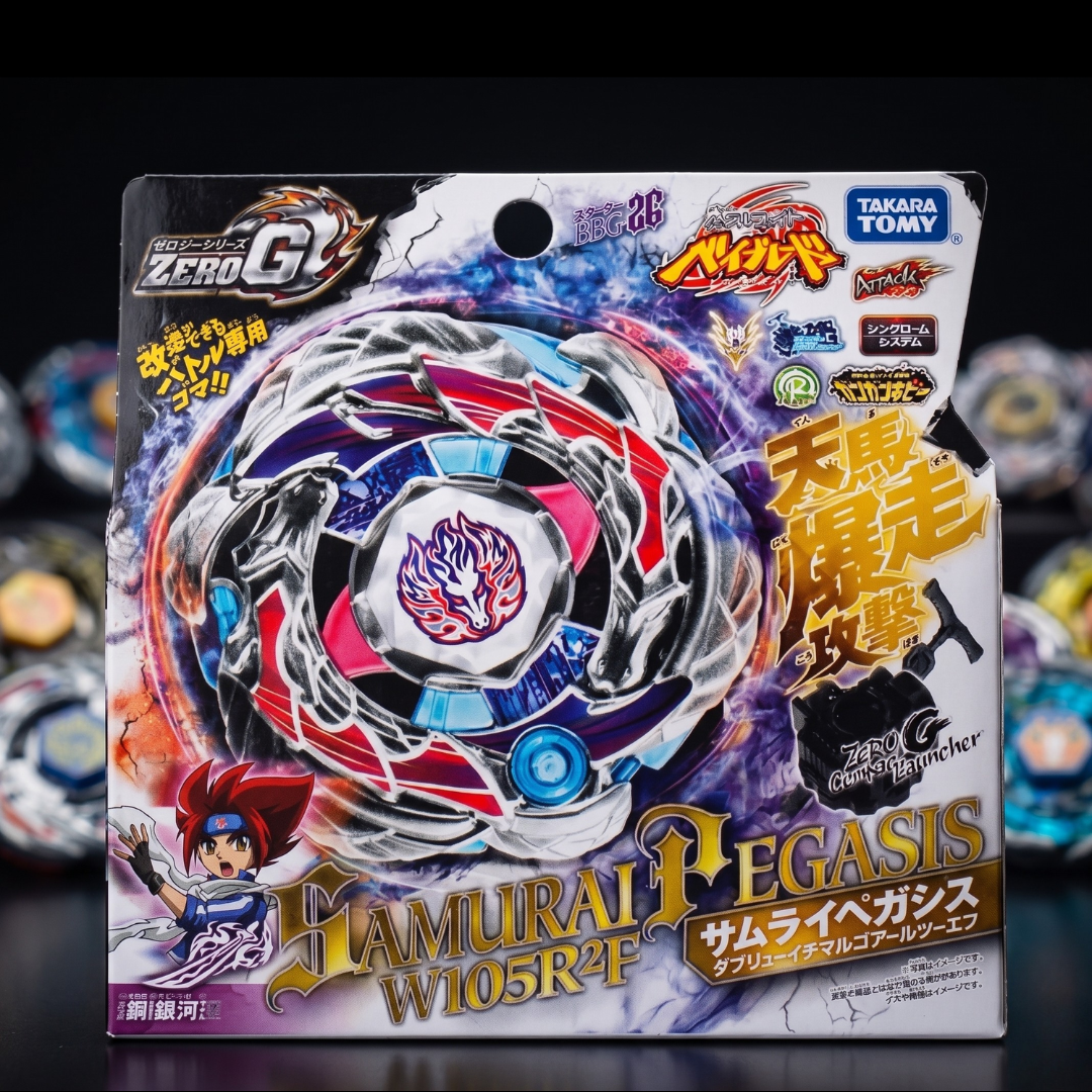 BBG26 SAMURAI PEGASIS W105R²F + LANZADOR [BeyBlade Metal Fusion Original] [TAKARA TOMY]